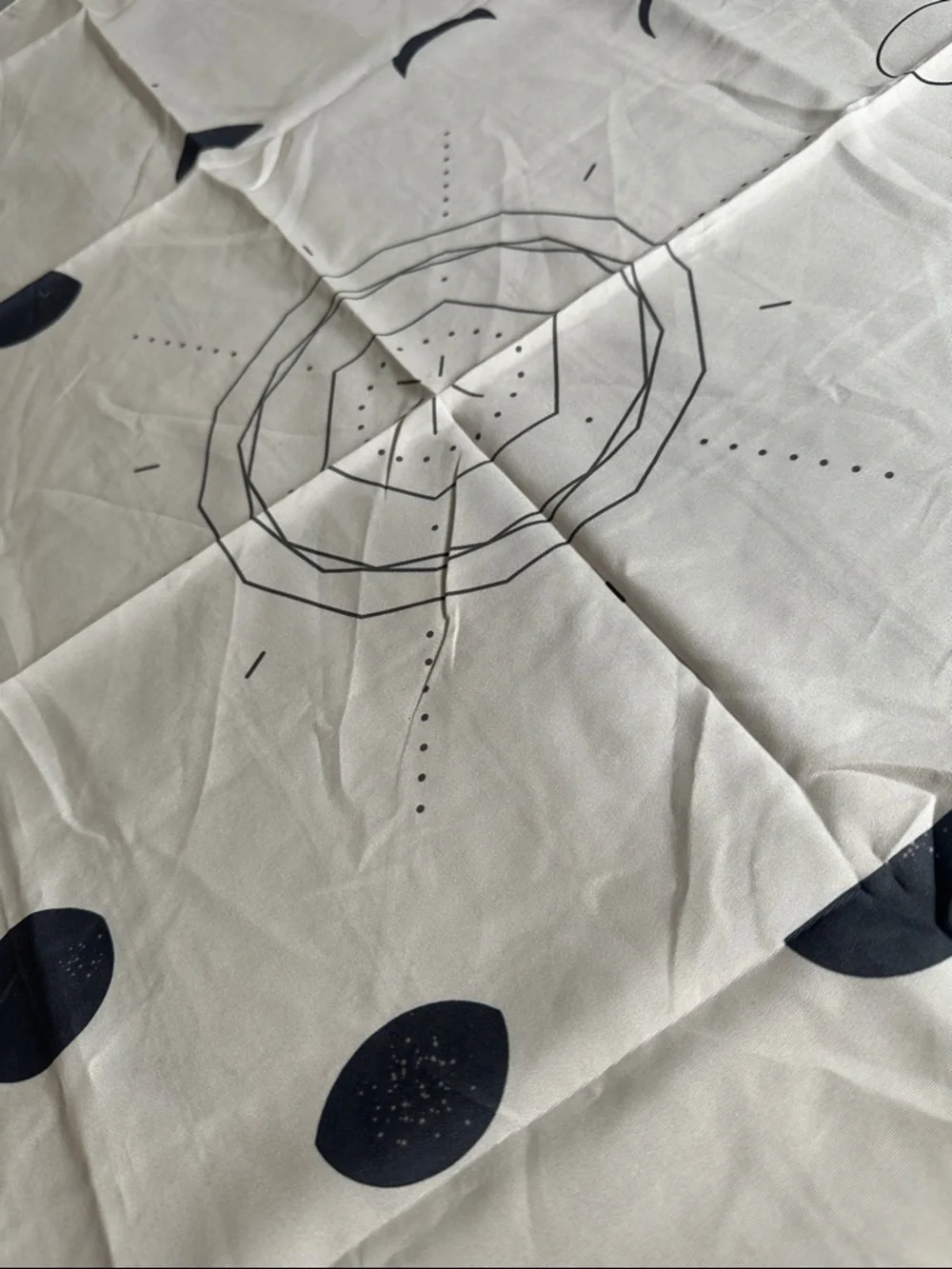 Moon Phases Light Wall Tapestry by Nayla Smith 36”x28” NEW